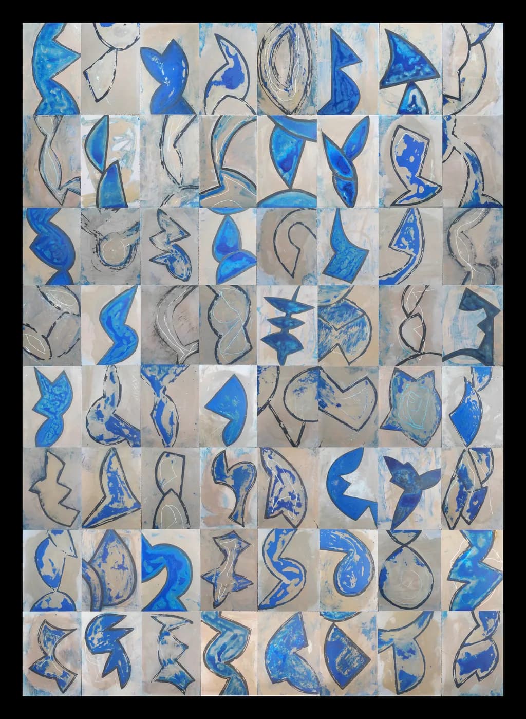 Blue Forms Mosaic