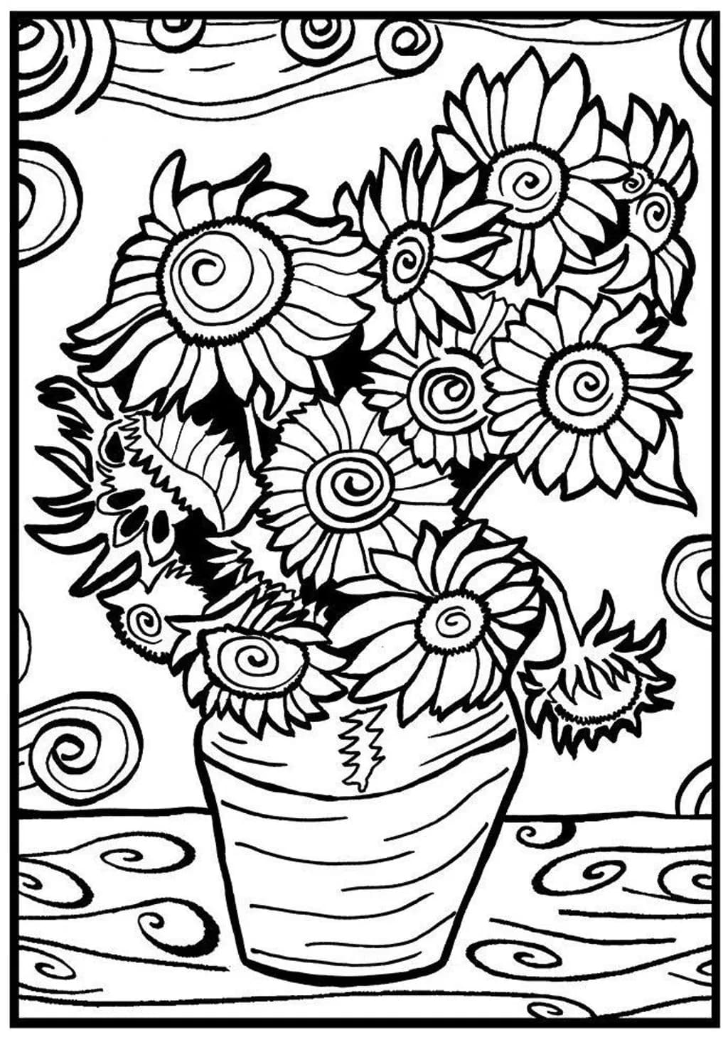 Spiraled Sunflowers