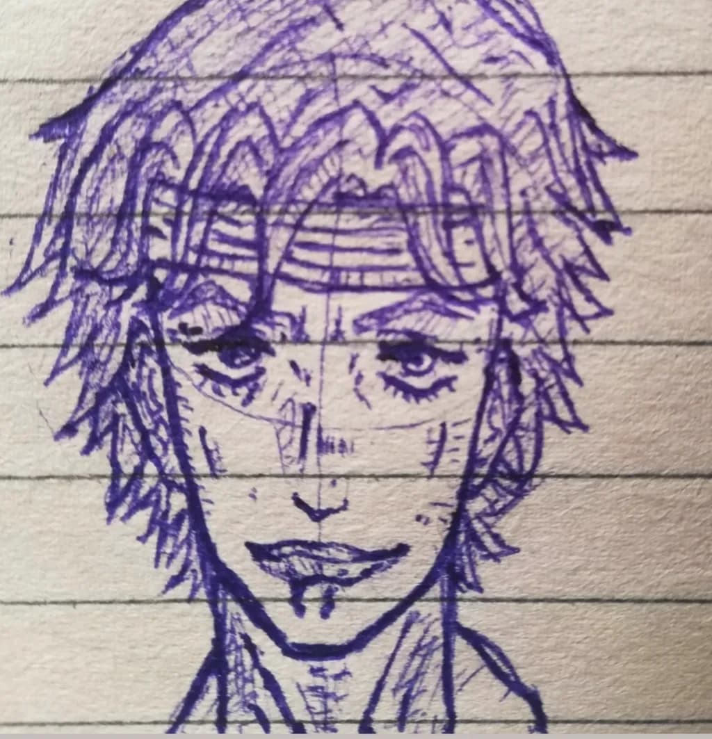Blue Character Sketch