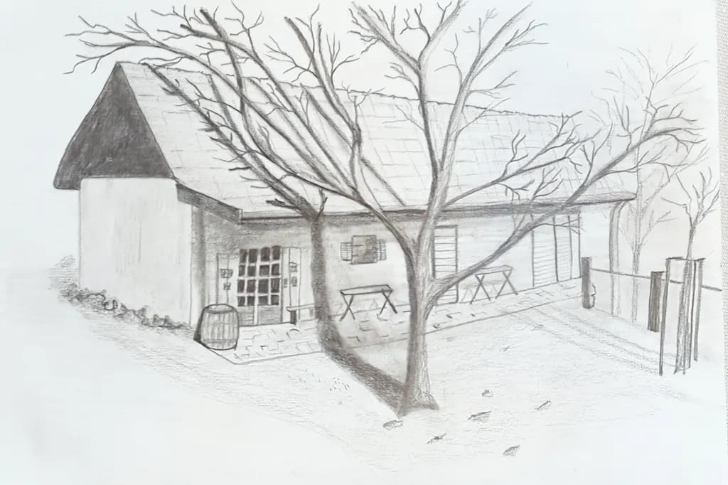 Charming Cottage Sketch