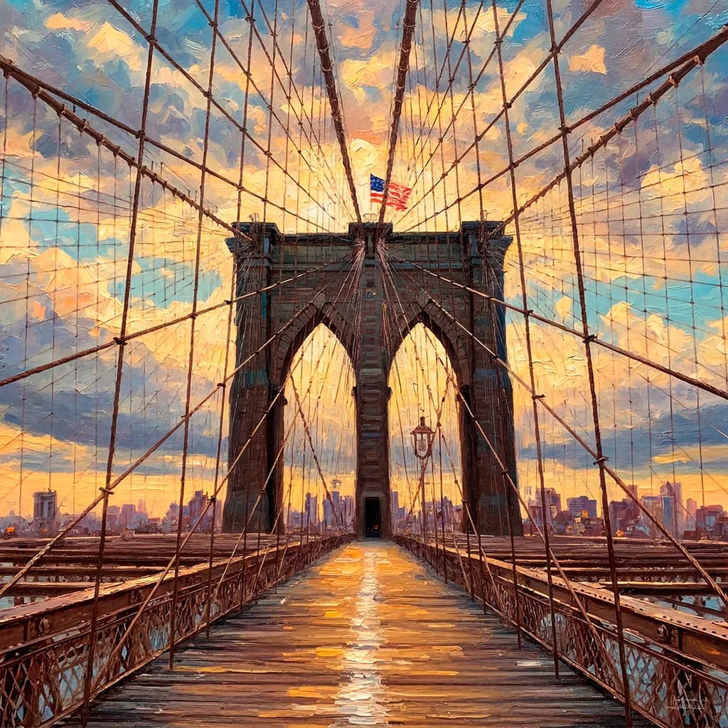 Brooklyn Bridge Sunset