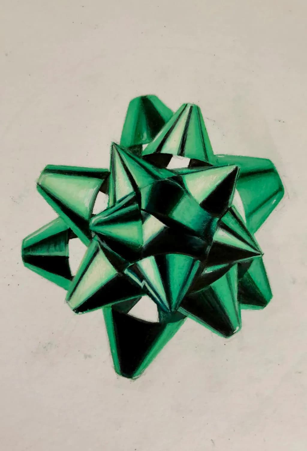 Geometric Green Bow
