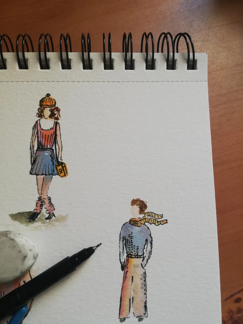 Figures with Scarves