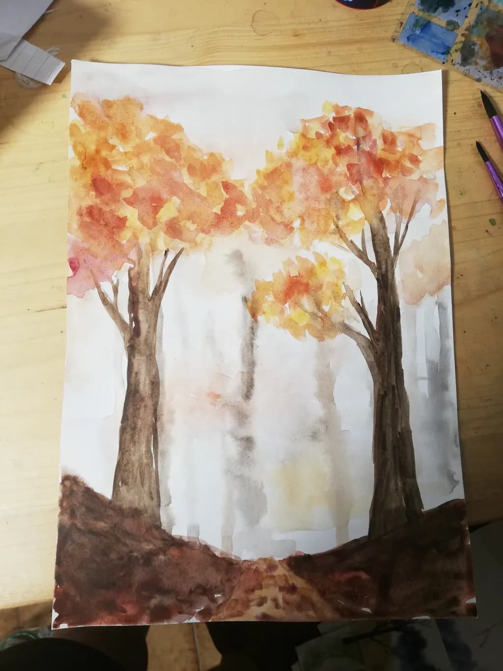 Autumn Trees Path