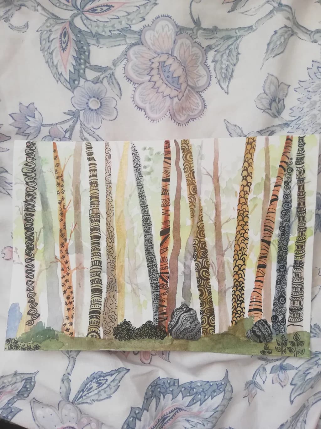 Patterned Forest Trees