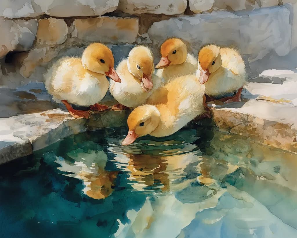 Fluffy Duckling Gathering