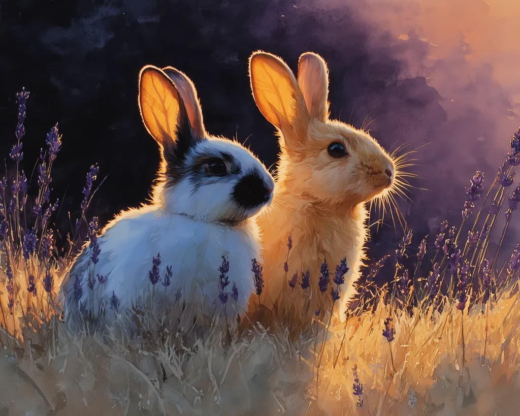 Sunrise Rabbits