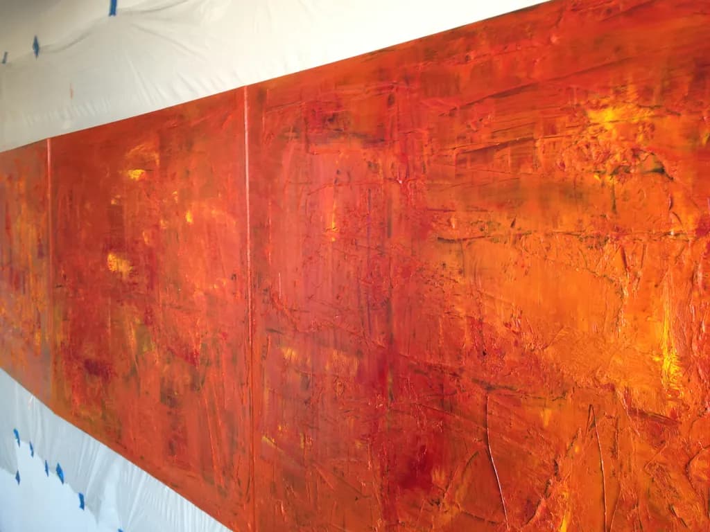 Fiery Texture Wall