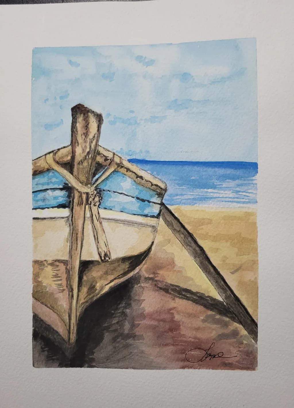 Bateau sur la rive 
