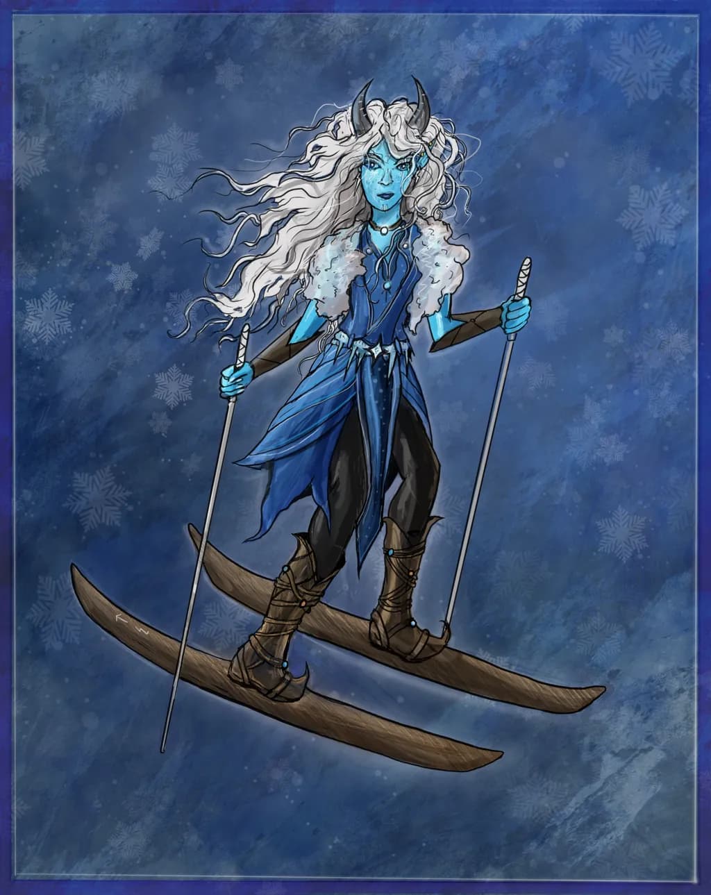 Mystical Winter Skier