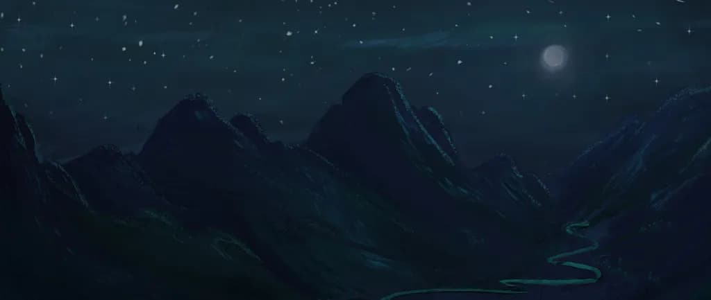 Moonlit Mountains
