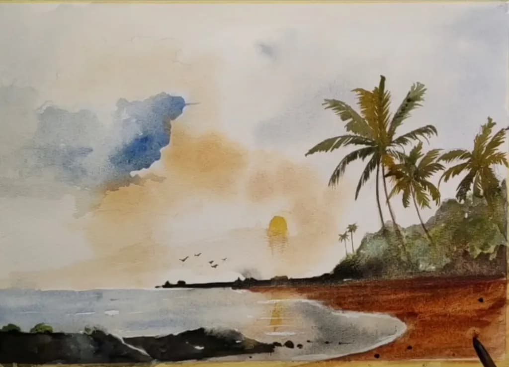 Golden Shoreline Serenity