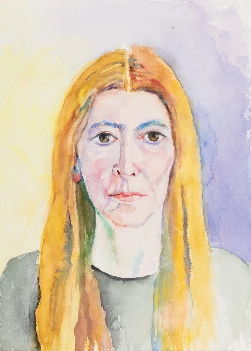 Blue Eyebrow Selfportrait