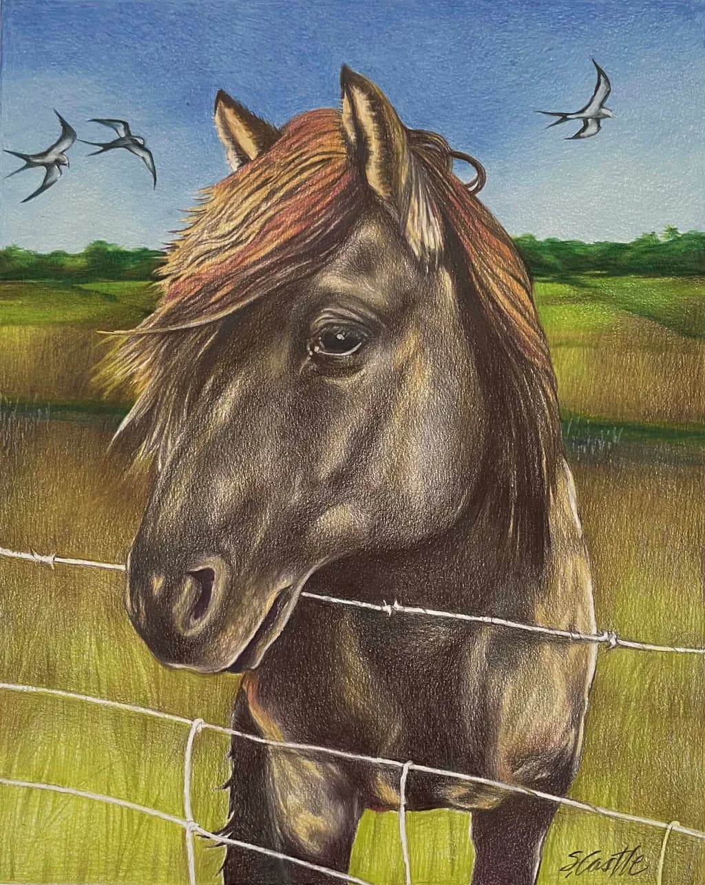 Majestic Pasture Horse