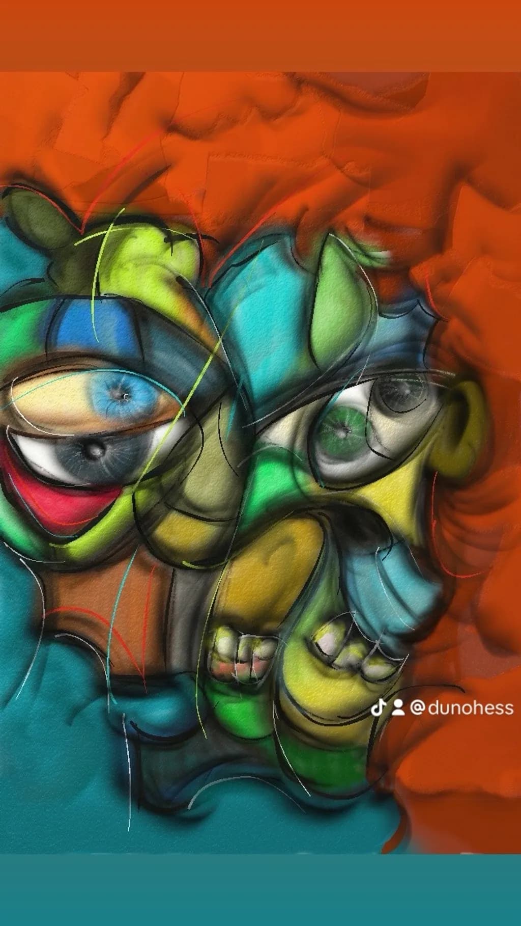 Colorful Faces