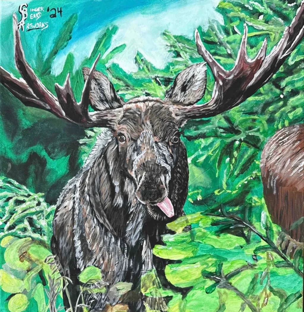 Moose in Foliage