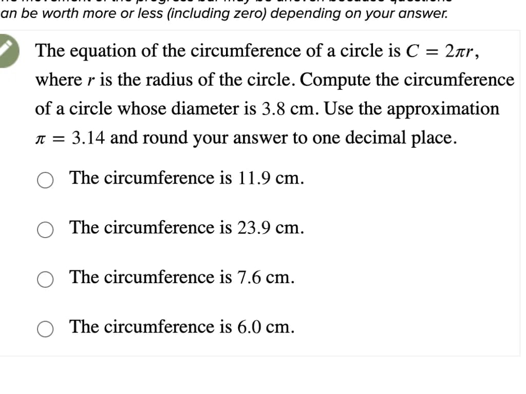 Circumference Calculation