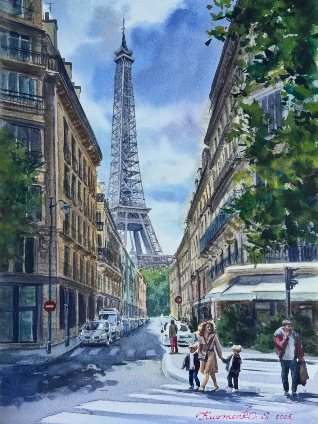 Eiffel Street Scene