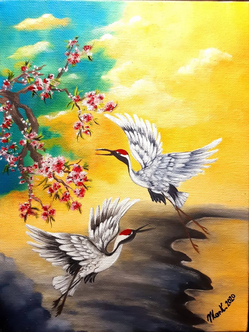Cranes in Flight
