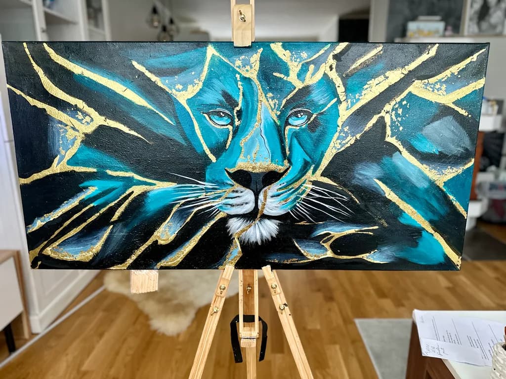 Golden Stripes Panther