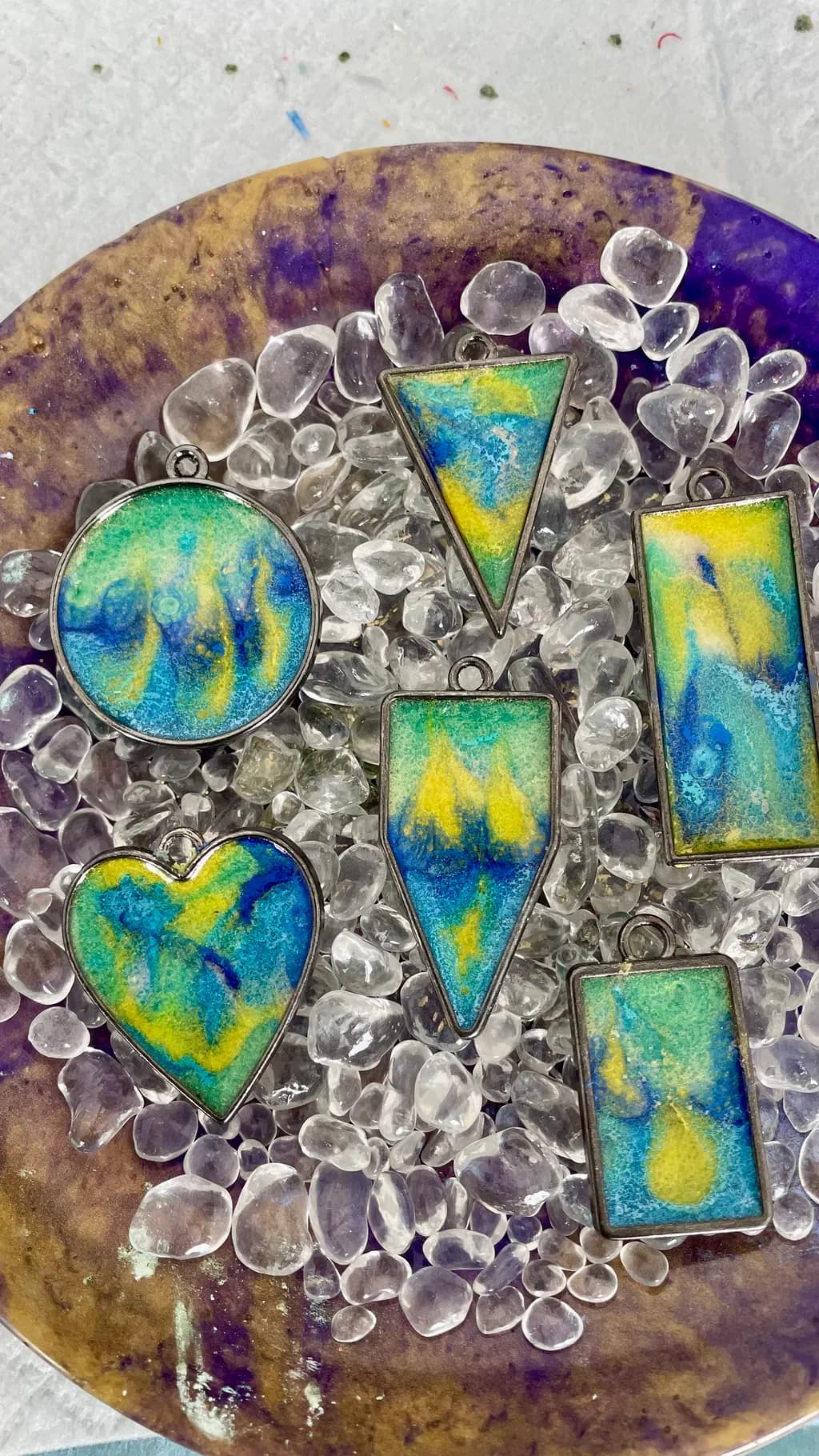 Aqua Mirage Pendants