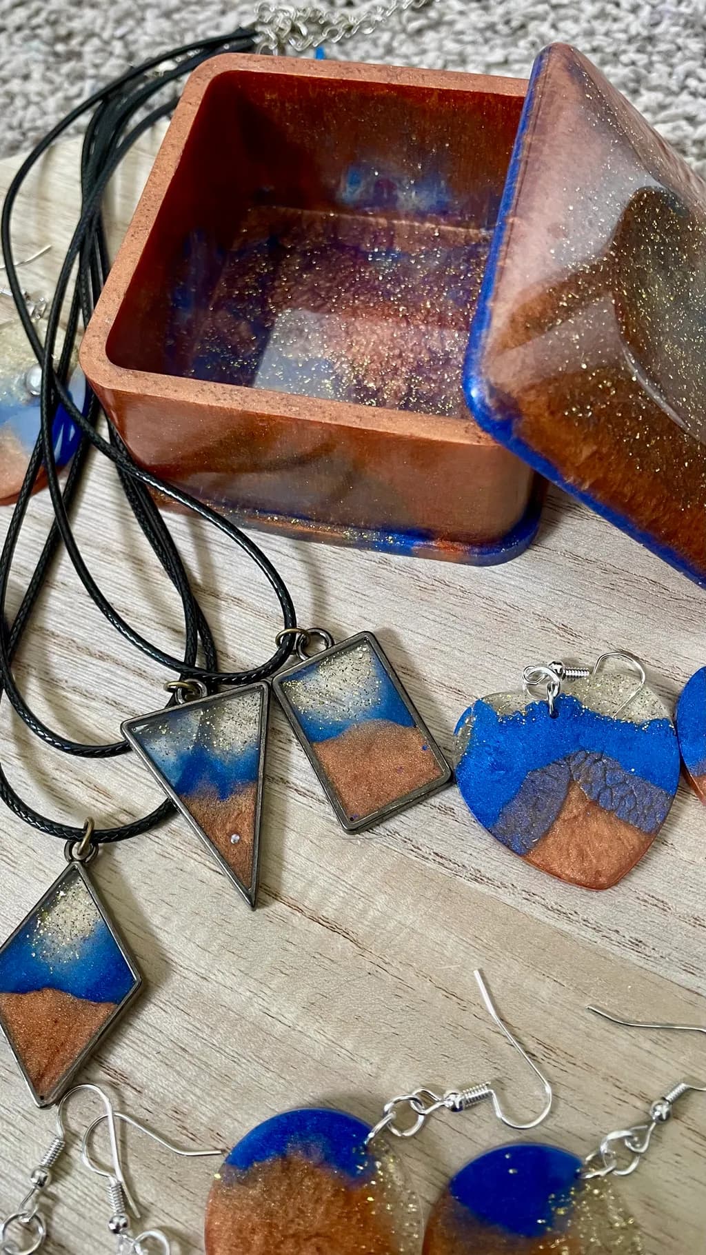 Copper Horizon Jewelry Set