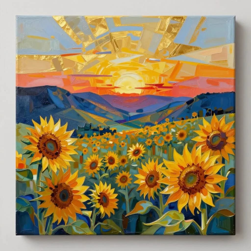 Sunlit Sunflowers