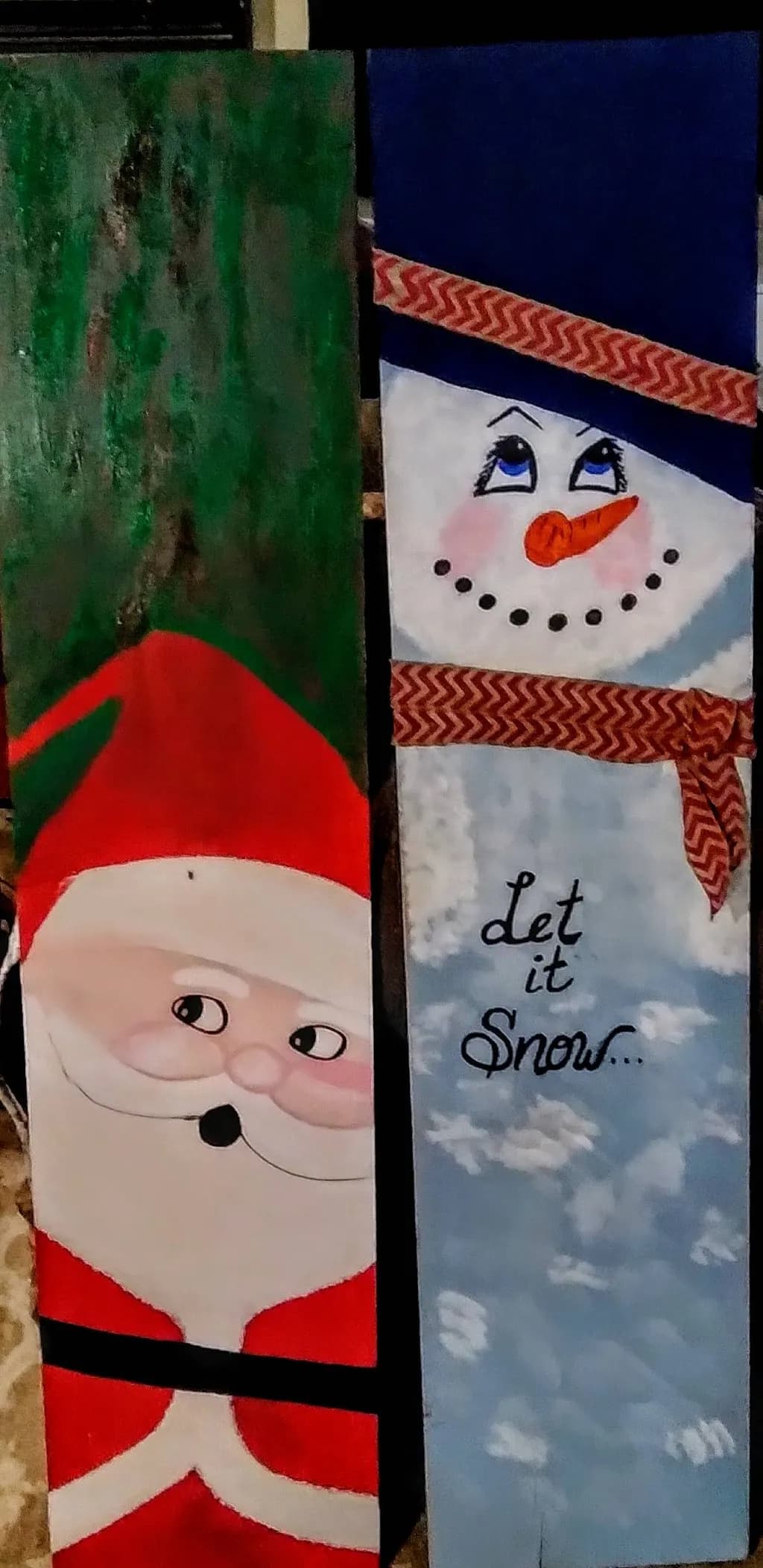 Santa and Snowman