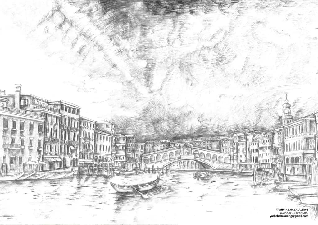 Venetian Rialto Sketch