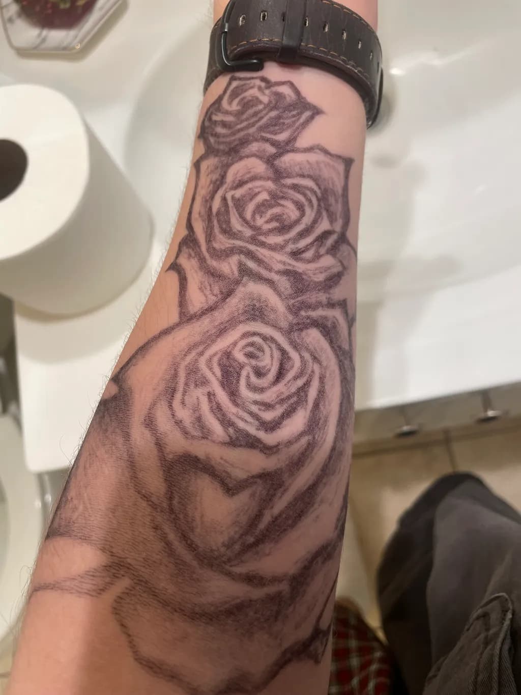 Rose Sketch Tattoo