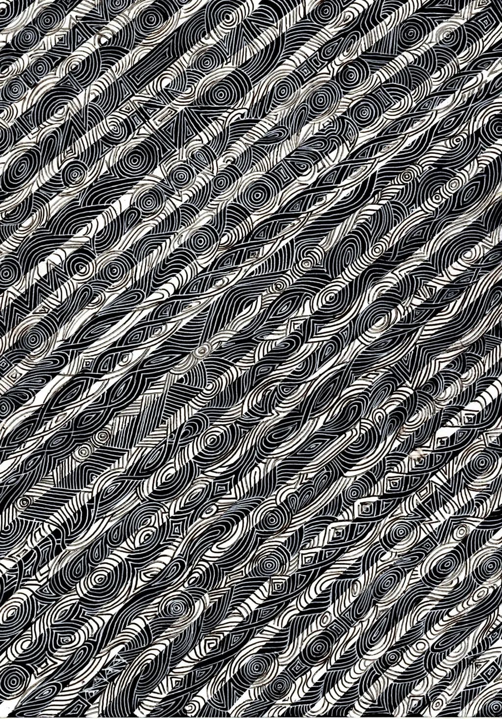Dynamic Monochrome Swirls