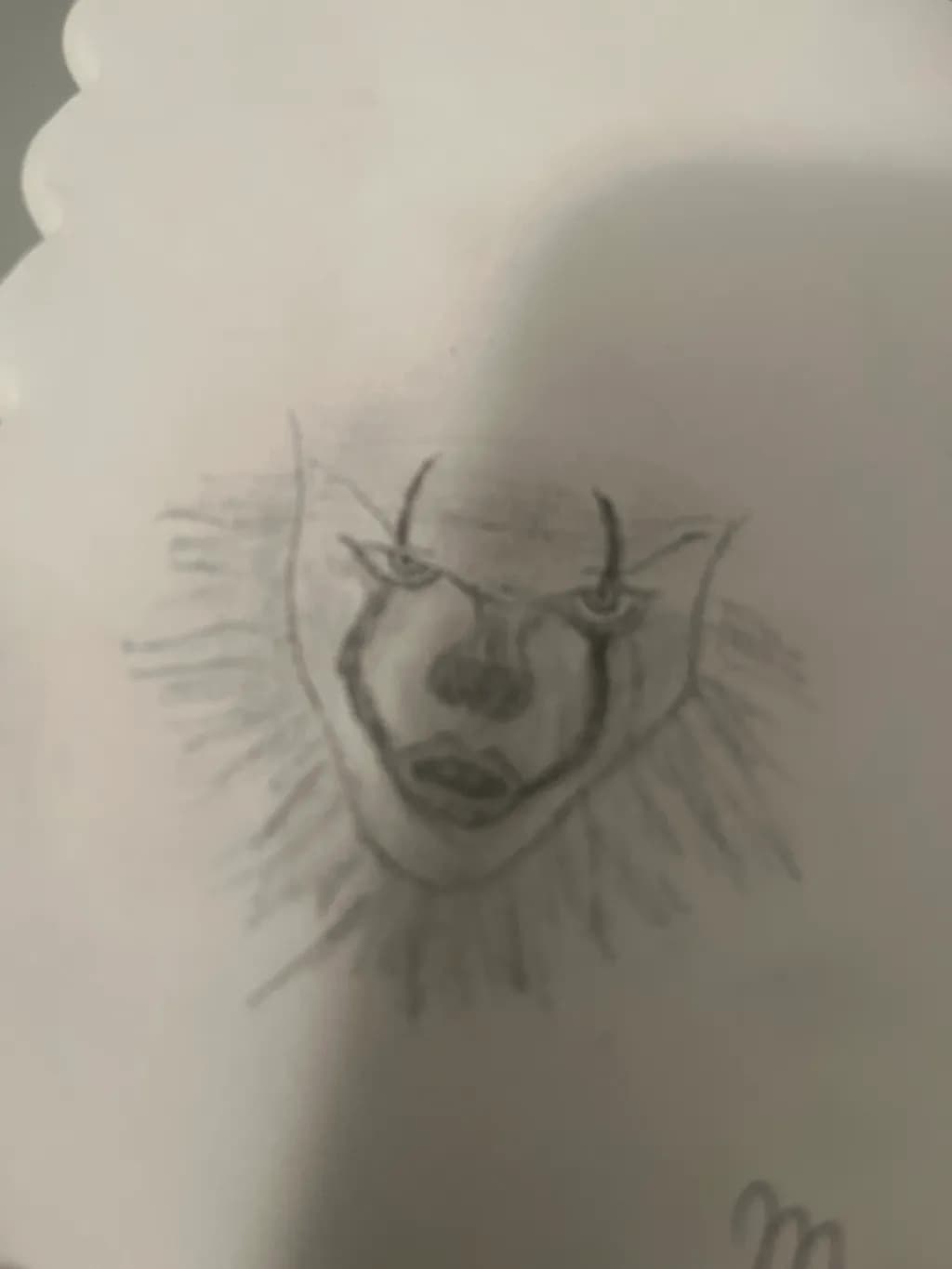 Creepy Clown Sketch