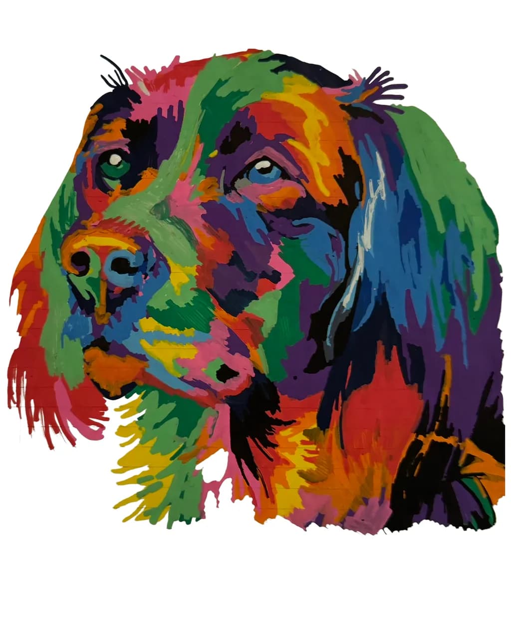 Colorful Canine Portrait