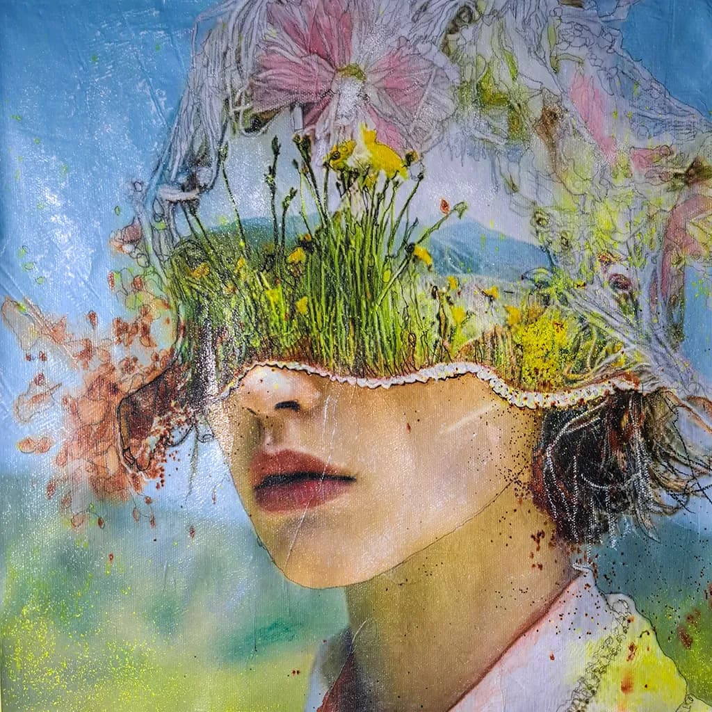 Floral Veil Portrait
