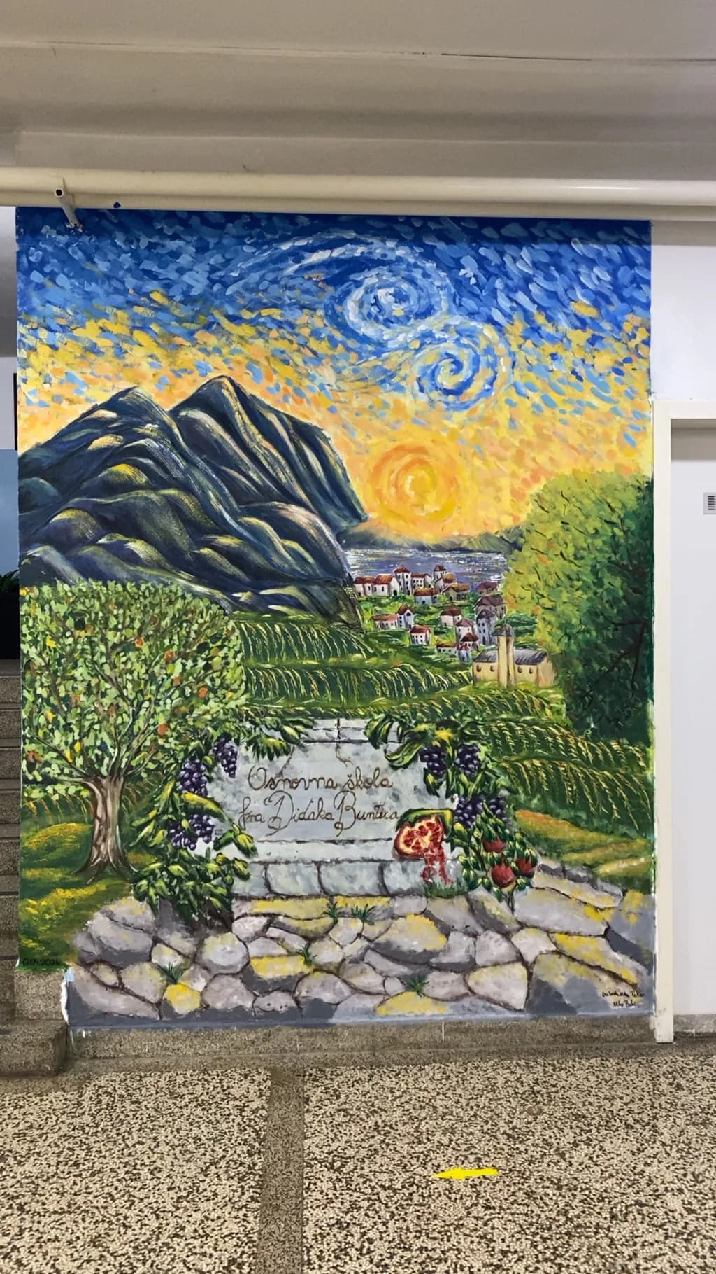 Sunset Over Vineyards