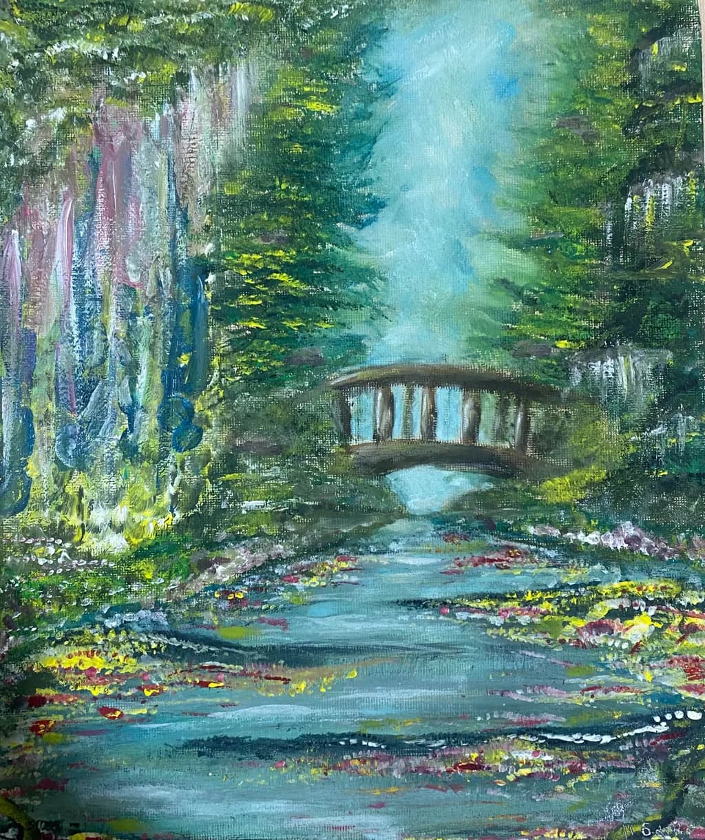 Forest Stream Bridge