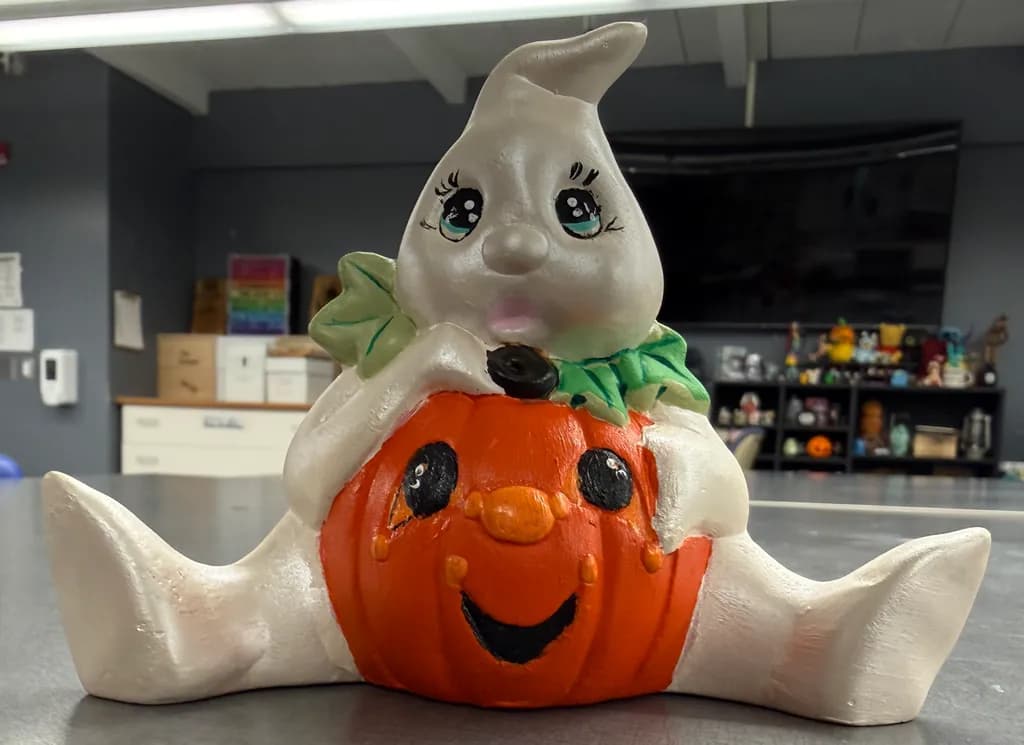 Ghost and Pumpkin Smile