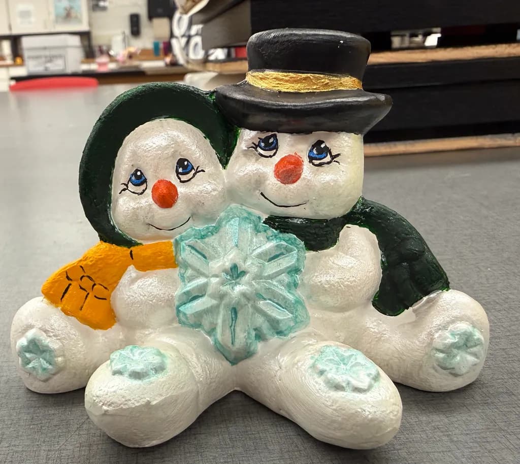 Snowmen Embrace