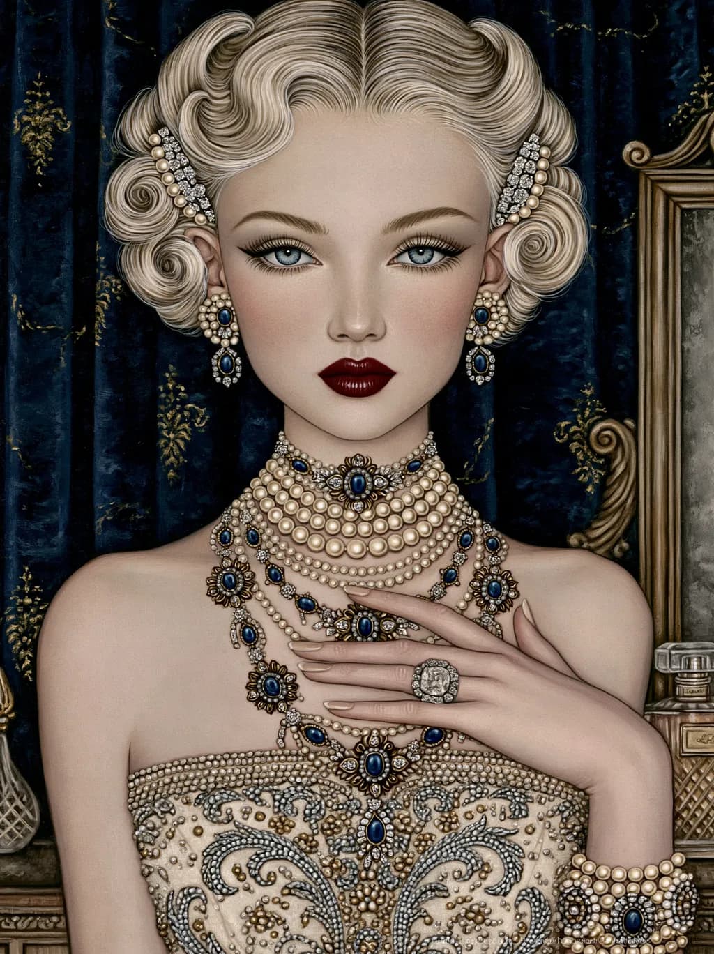 Glamorous Close-Up Portrait