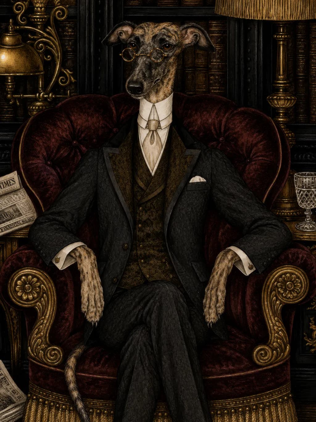 Dapper Dog Portrait