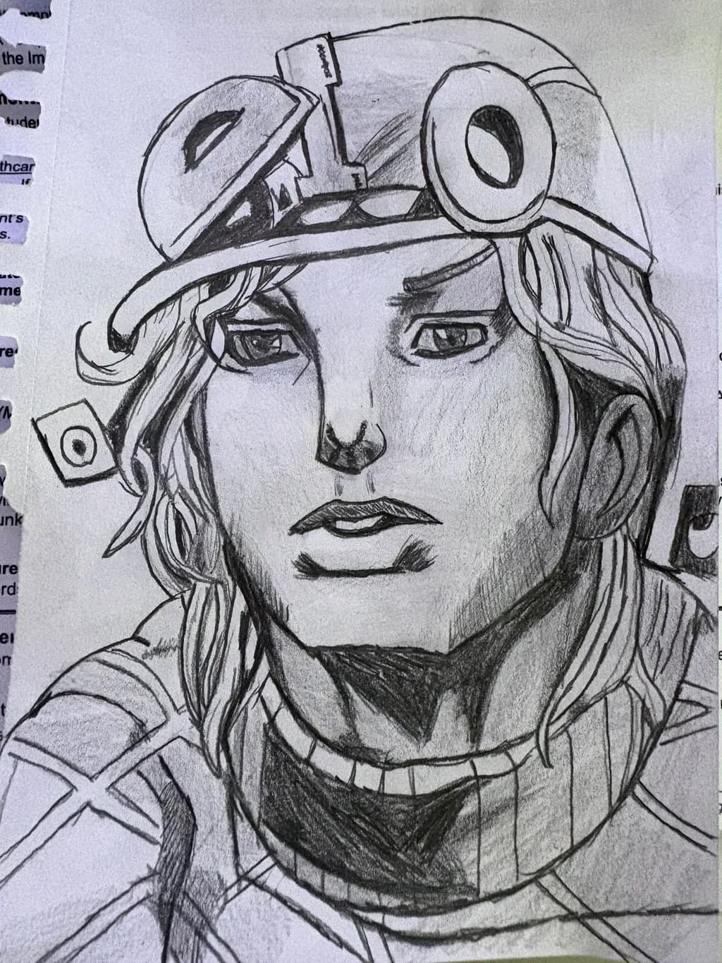 Portrait with Hat and Scarf
