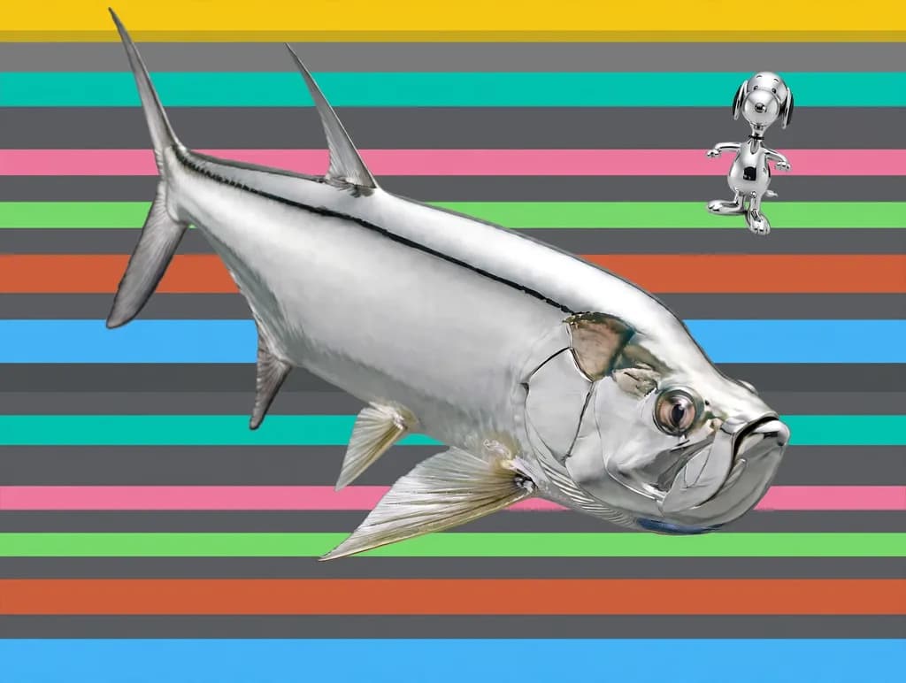 Metallic Fish Stripes
