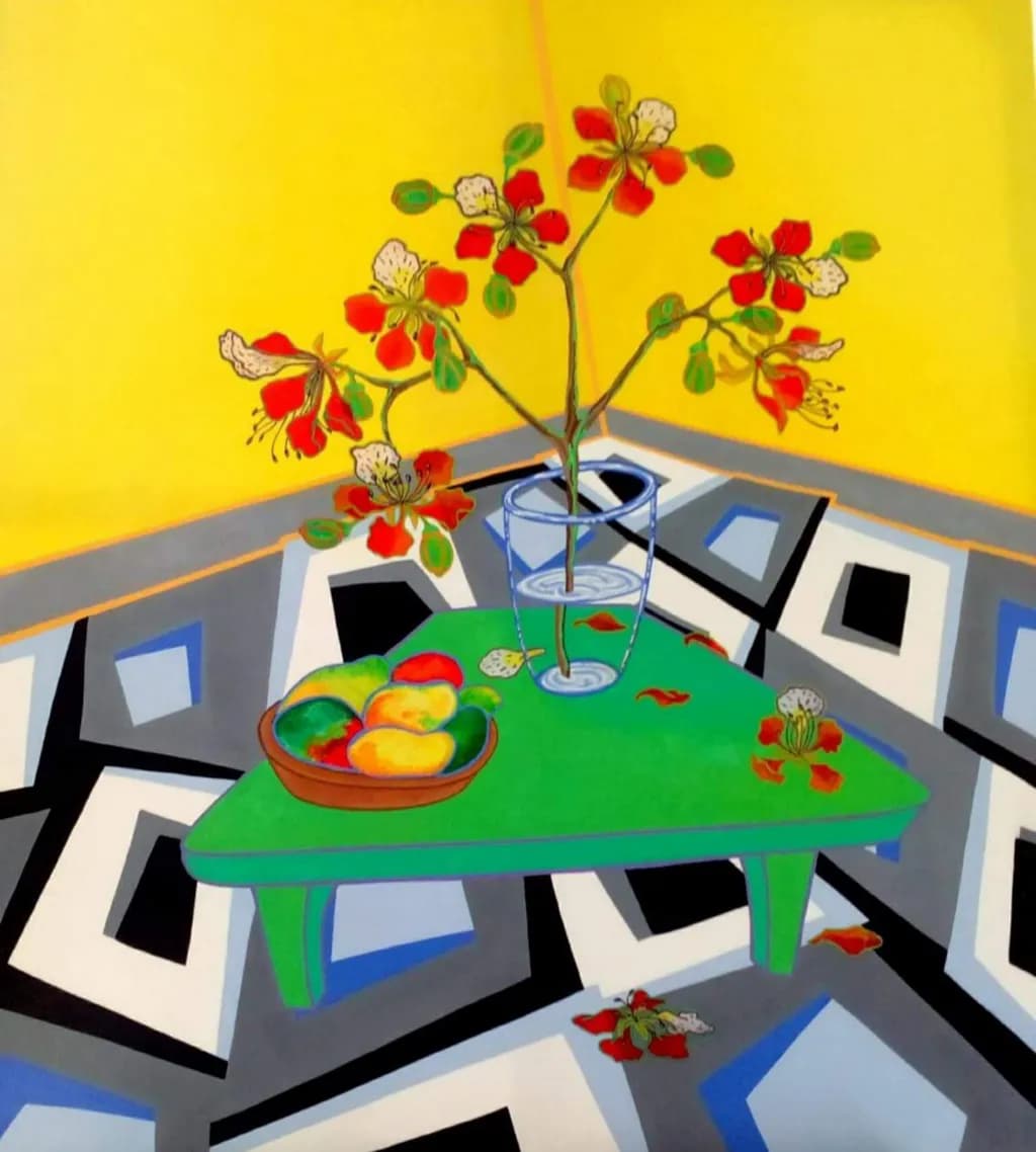 Acacia and Mango Still Life