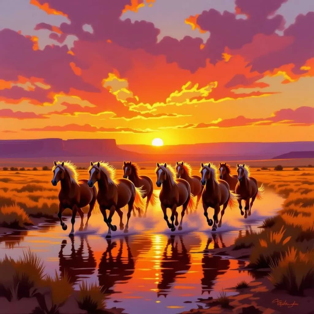 Palomino Sunset