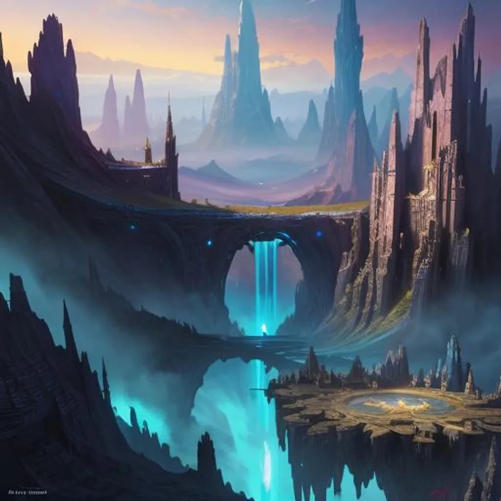 Majestic Waterfall Landscape