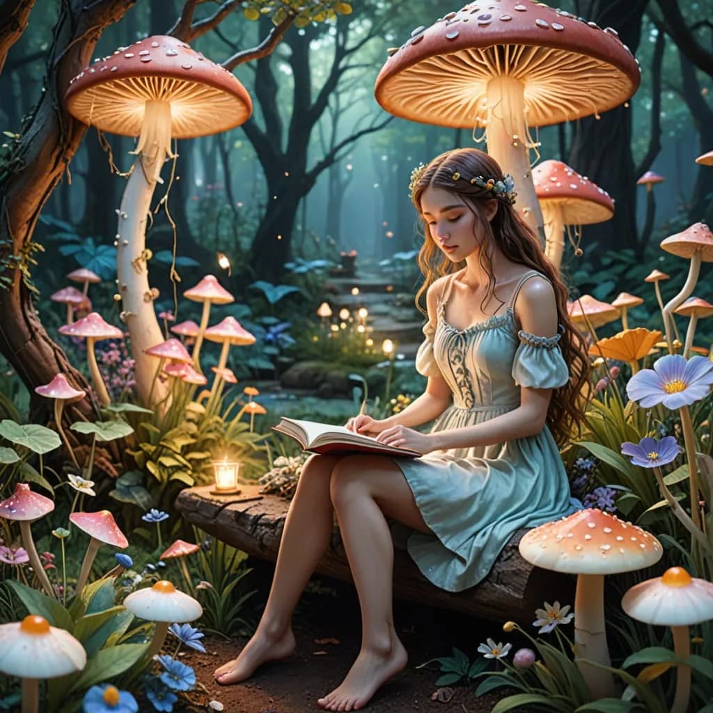 Mushroom Reading Nook