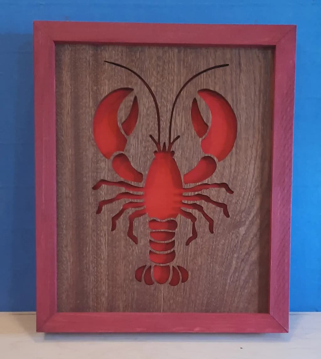 Lobster Cutout Art