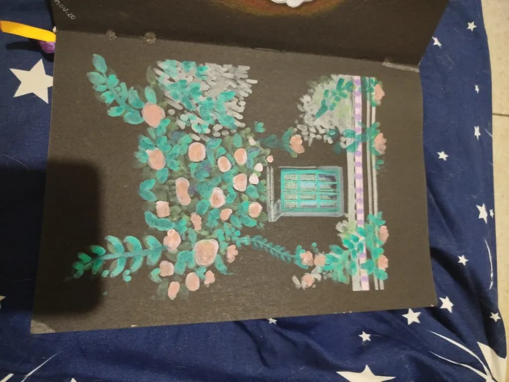 Floral Window Frame