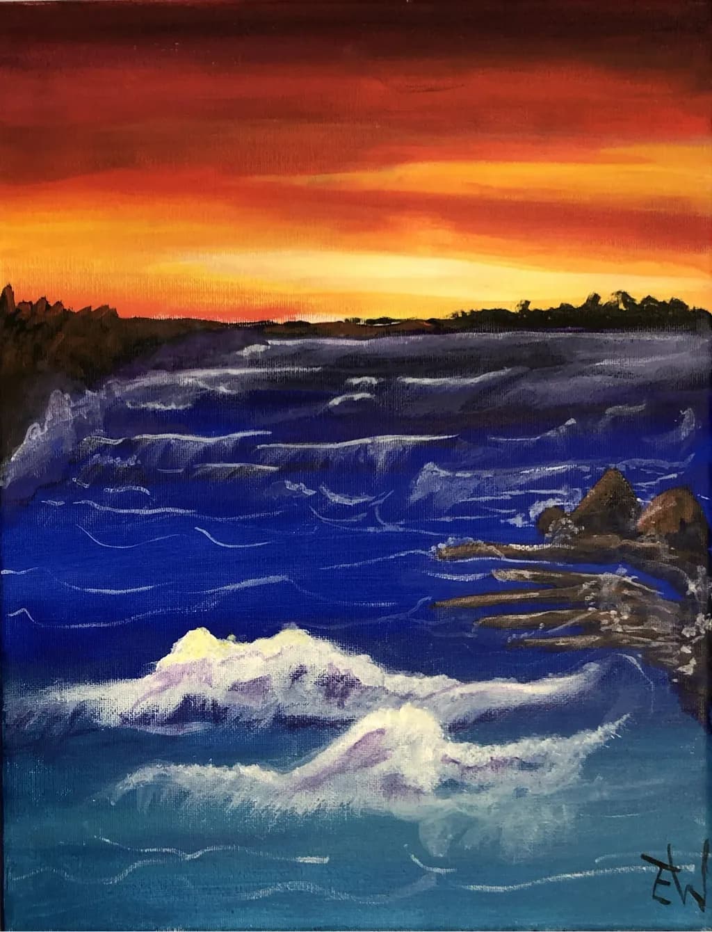 Island Pool Sunset