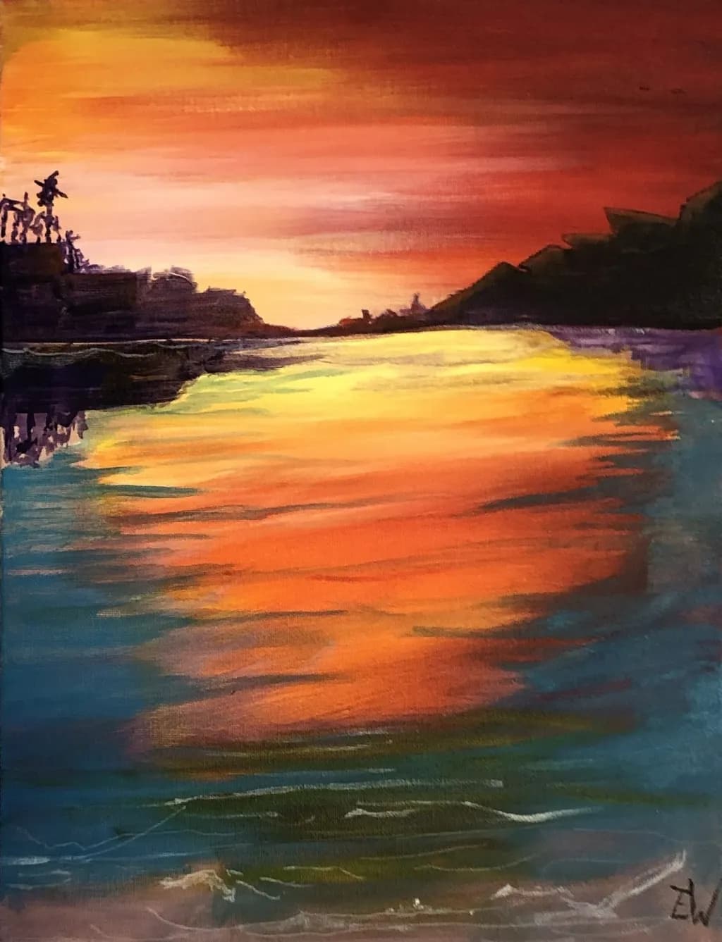 Island Pool Sunset
